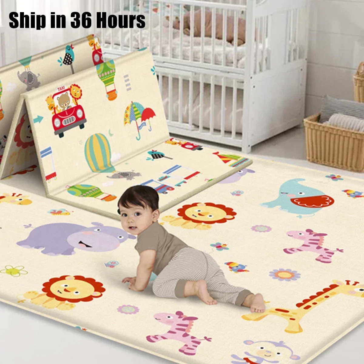 Baby Play Mats Foldable Xpe Pu - Baby Nursery Music recension och pris