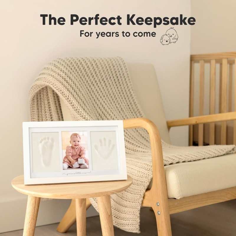 Baby Handprint Footprint Clay  - Baby Nursery Frames recension och pris