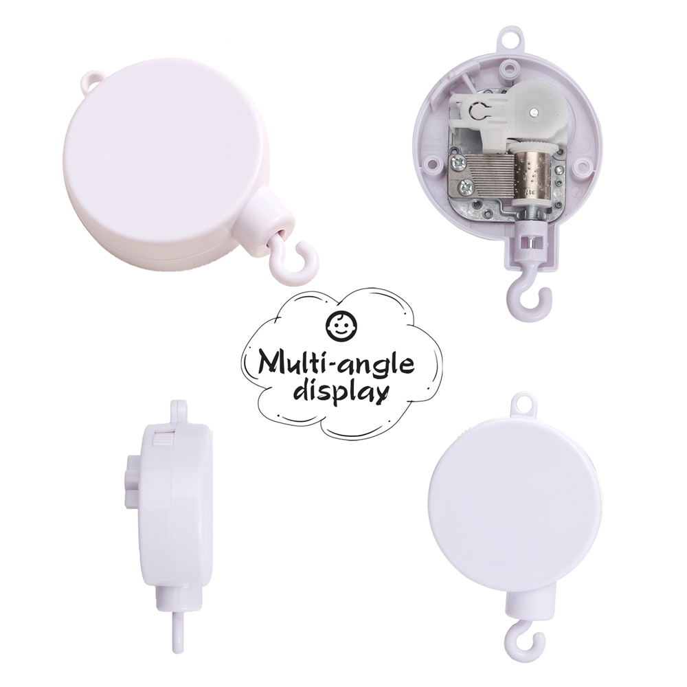 Crib Bell Rotary Music Box wit - Baby Nursery Music recension och pris