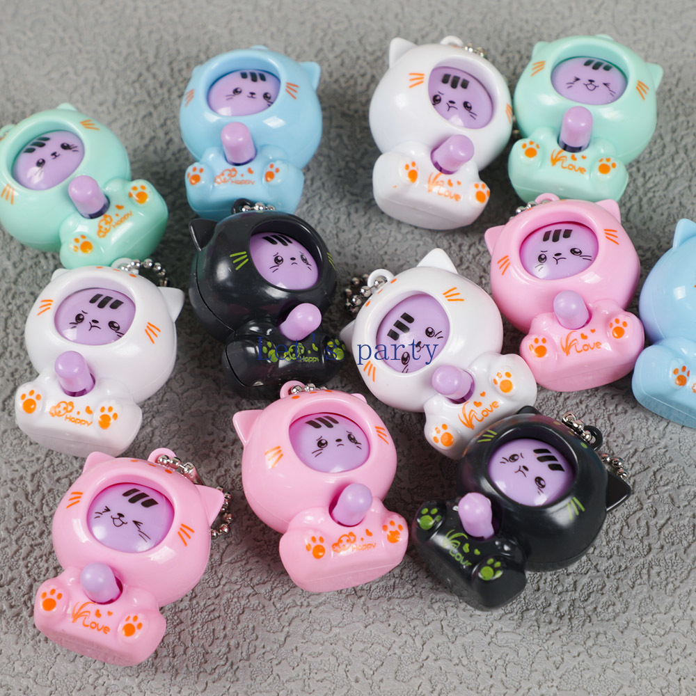 10Pcs Cartoon Mini Cat Face Ch - Baby Nursery Dolls recension och pris