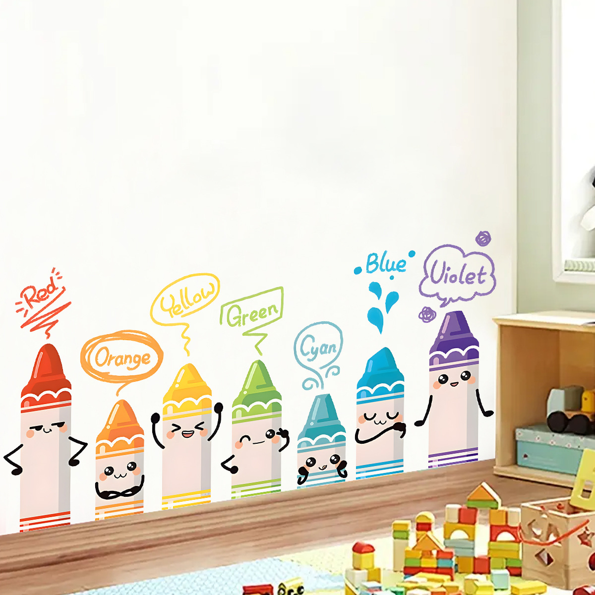 Cartoon Cute Colorful Crayon P - Baby Nursery Furniture recension och pris