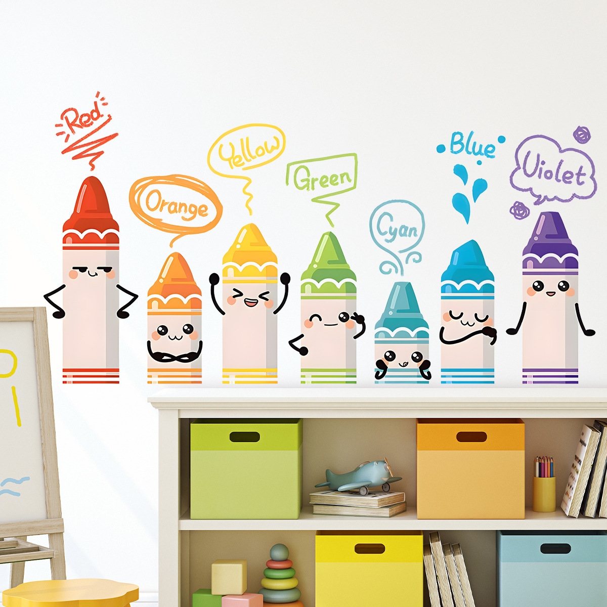 Cartoon Cute Colorful Crayon P - Baby Nursery Furniture recension och pris