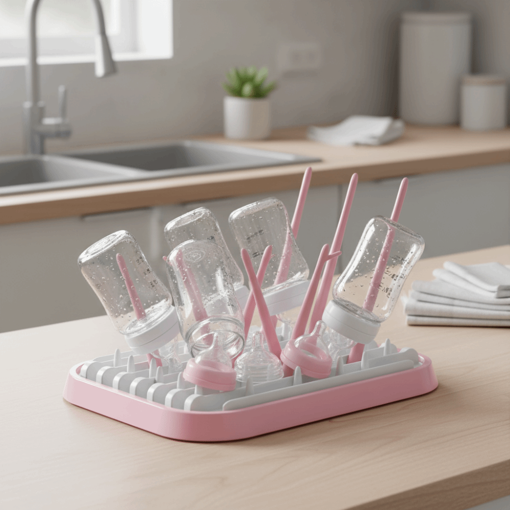 Foldable Baby Bottle Drying Ra - Baby Nursery Essentials recension och pris