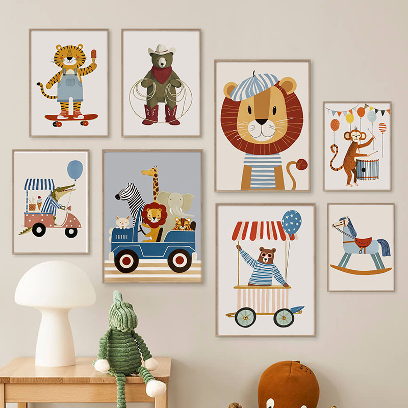 Funny Cartoon Animal Car Ballo - Baby Nursery Products recension och pris