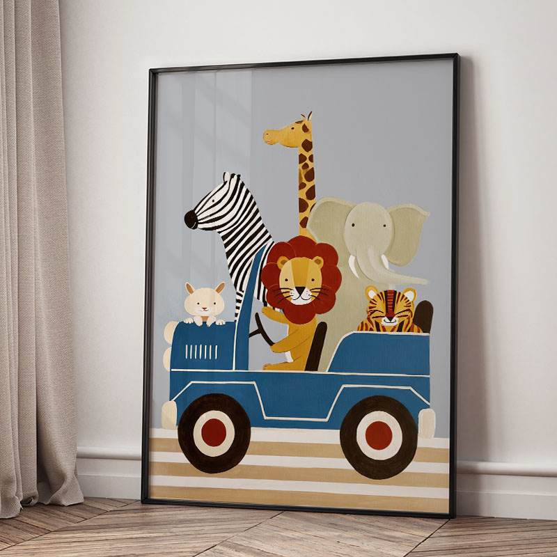 Funny Cartoon Animal Car Ballo - Baby Nursery Products recension och pris