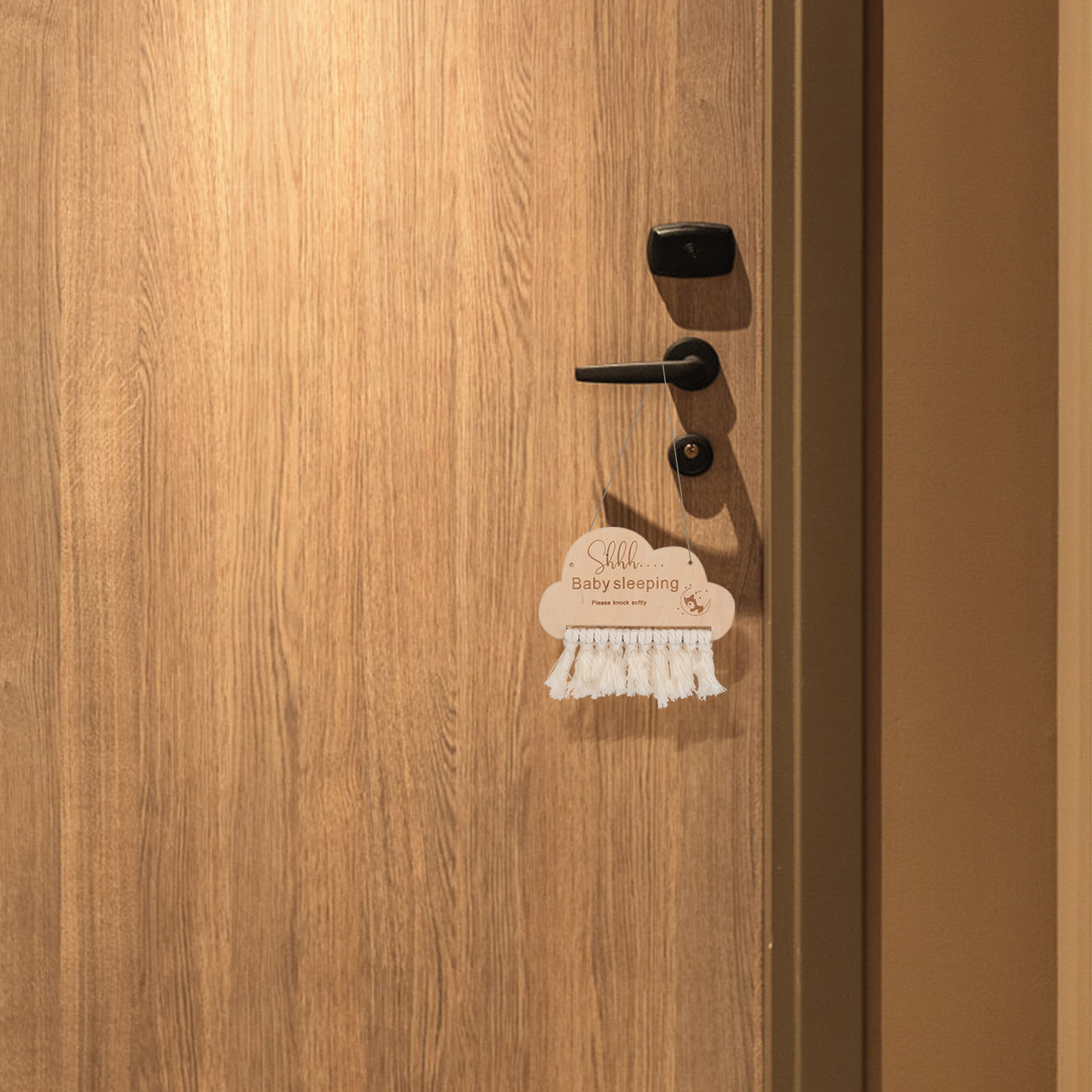 Wooden Baby Sleeping Sign Door - Baby Nursery Essentials recension och pris