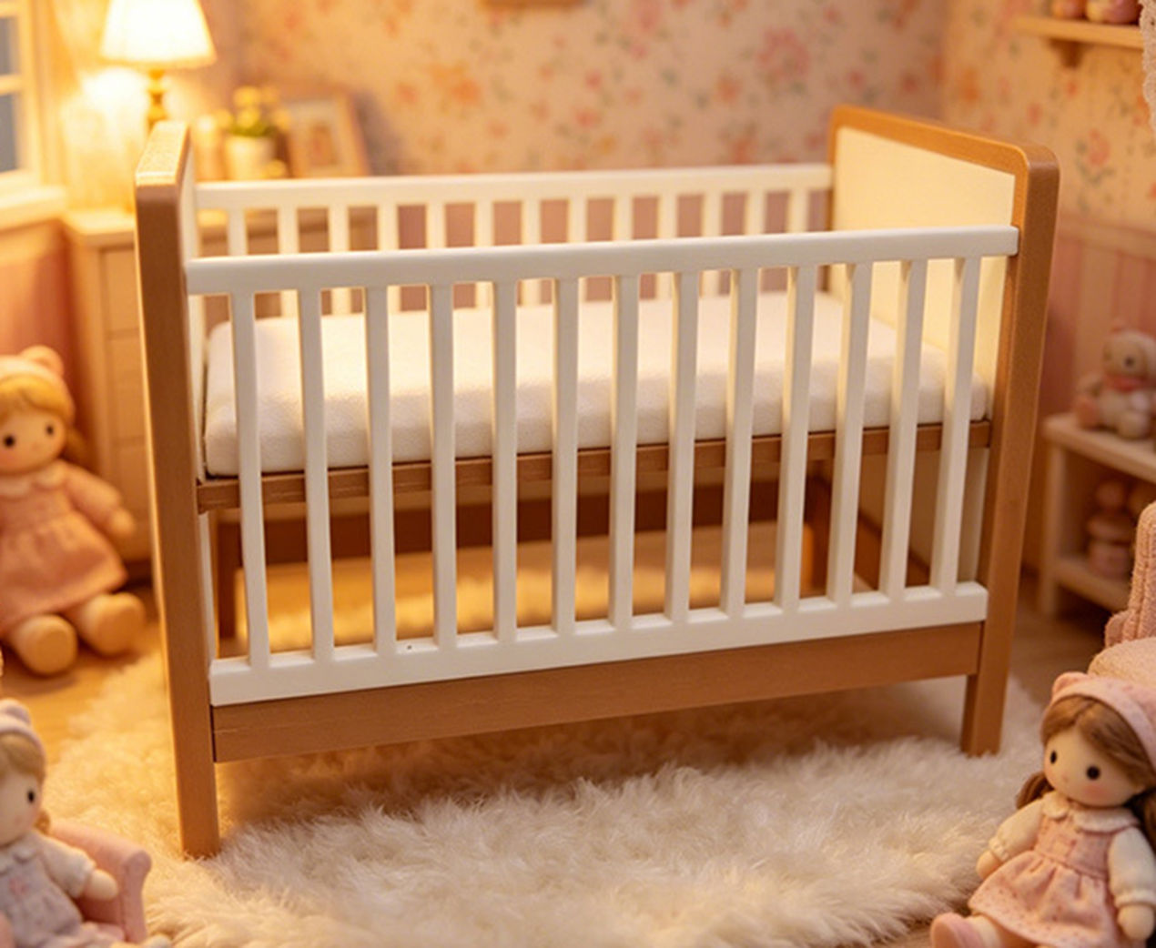 Mini plastic Baby Crib, Dollho - Baby Nursery Layout recension och pris