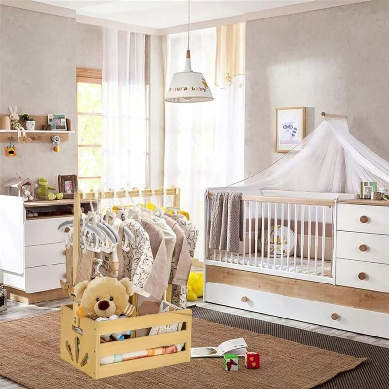 Wooden Baby Shower Gift Basket - Baby Nursery Closet recension och pris