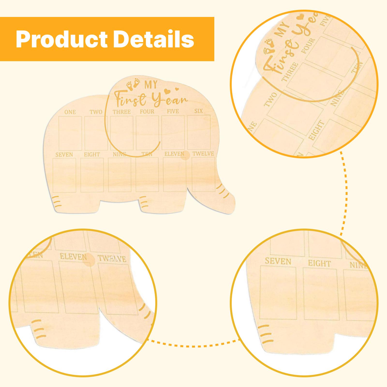 Baby First Twelve Months Photo - Baby Nursery Frames recension och pris