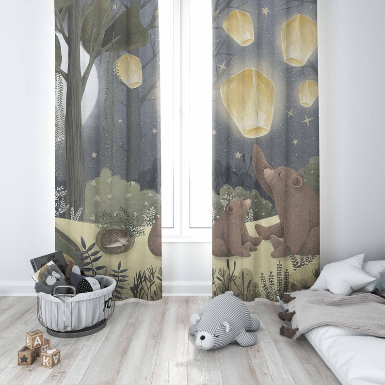 Woodland Nursery Curtains Anim - Baby Nursery Curtains recension och pris