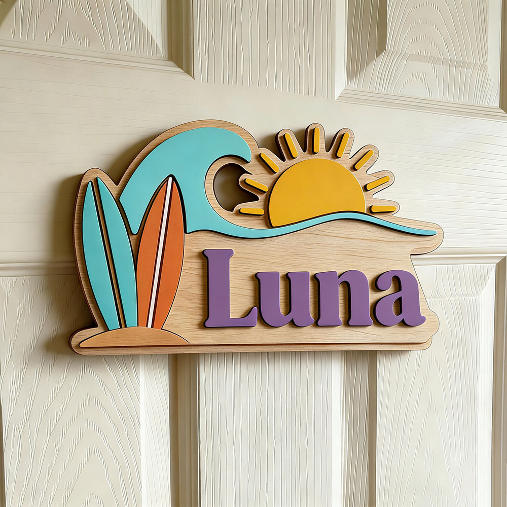 Custom Beach Wave Surfboard Su - Baby Nursery Kids recension och pris