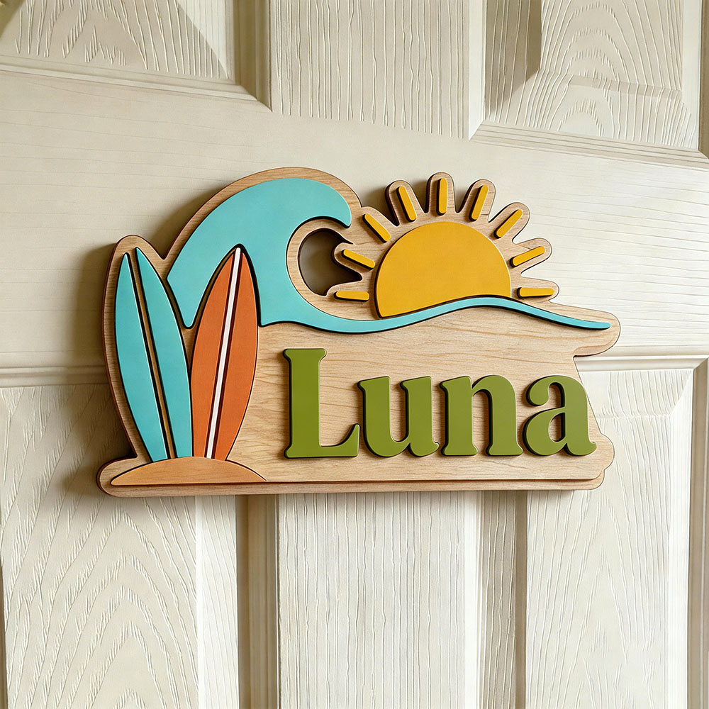 Custom Beach Wave Surfboard Su - Baby Nursery Kids recension och pris