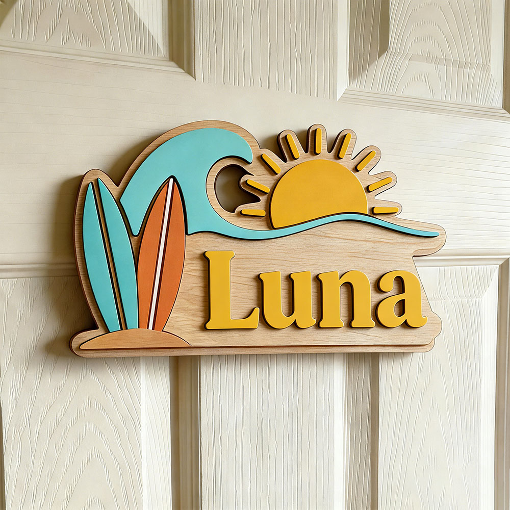 Custom Beach Wave Surfboard Su - Baby Nursery Kids recension och pris
