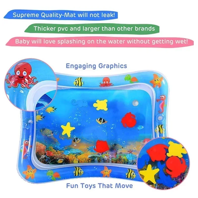 Baby Water Play Mat PVC Inflat - Baby Nursery Pillow recension och pris