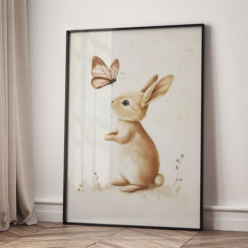 Bear Rabbit Fox Deer Squirrel  - Baby Nursery Kids recension och pris