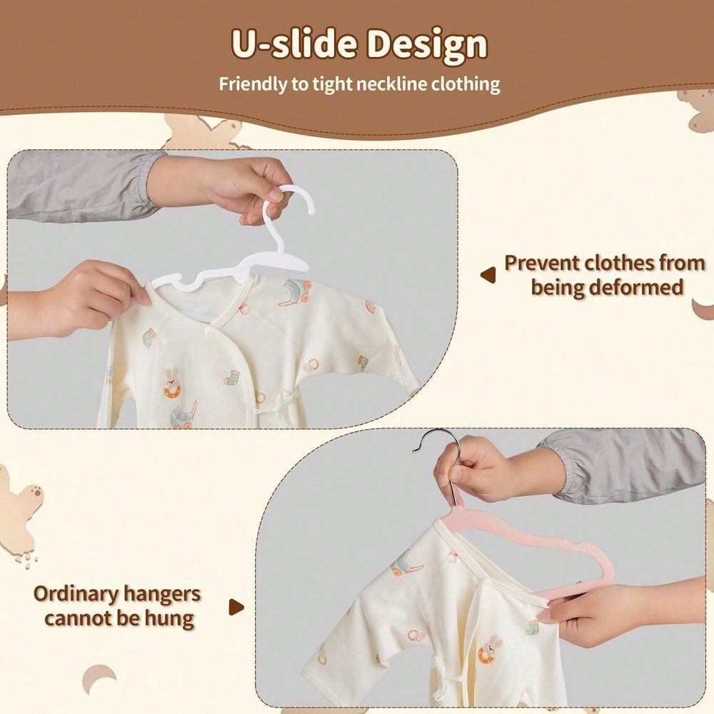 70 100 Pack Kids Hangers Plast - Baby Nursery Kids recension och pris
