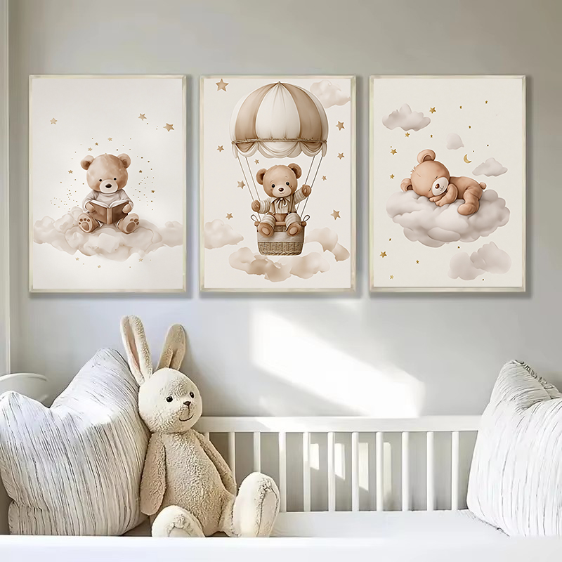 3pcs/set Bohemian Teddy Bear A - Baby Nursery Products recension och pris
