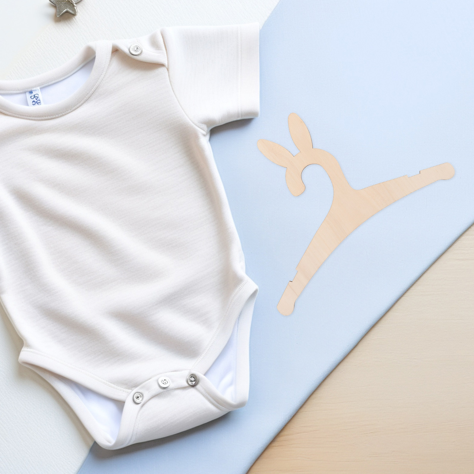 5Pcs DIY Wooden Baby Clothes H - Baby Nursery Closet recension och pris